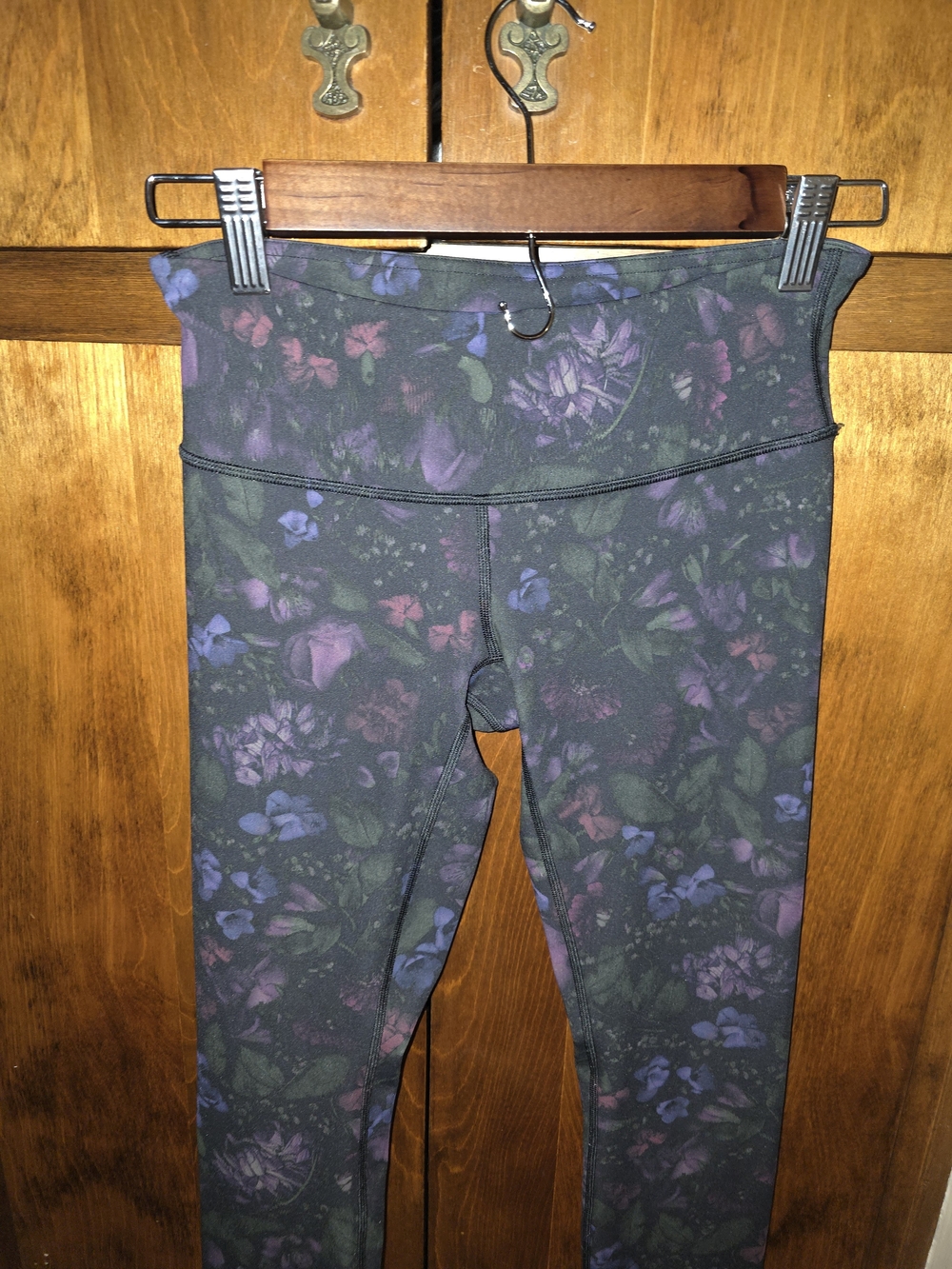 lululemon athletica Dark Floral Purple & Green Leggings